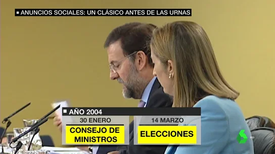 La hemeroteca, contra PP y Cs: todos los gobiernos usaron las ruedas de prensa previas a las elecciones para anunciar medidas La hemeroteca, contra PP y Cs: todos los gobiernos usaron las ruedas de prensa previas a las elecciones para anunciar medidas