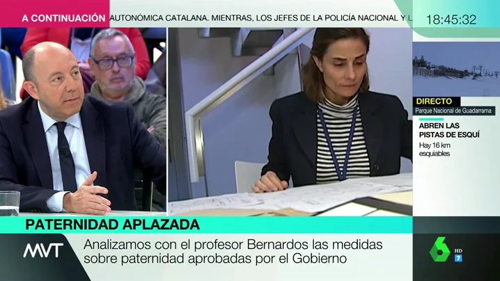 Gonzalo Bernardos: "Las bajas de paternidad no ayudan a la igualdad real, ayudan las cuotas"