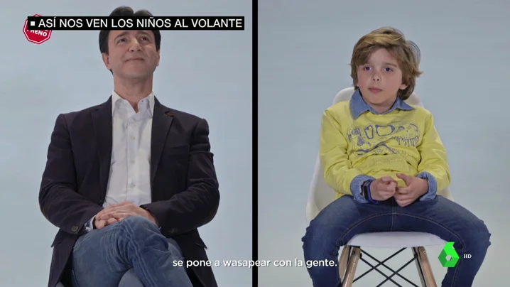 Así nos ven los niños al volante