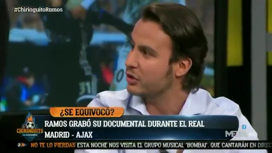 Juanfe Sanz, en 'El Chiringuito': "La grabación del documental de Sergio Ramos se cortó con el 0-2 del Ajax" Juanfe Sanz, en 'El Chiringuito': "La grabación del documental de Sergio Ramos se cortó con el 0-2 del Ajax"