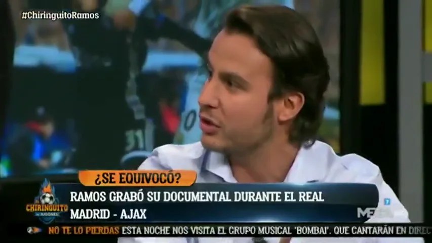 Juanfe Sanz, en 'El Chiringuito': "La grabación del documental de Sergio Ramos se cortó con el 0-2 del Ajax"