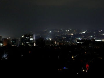 Vista de Caracas durante el apagón nacional Vista de Caracas durante el apagón nacional