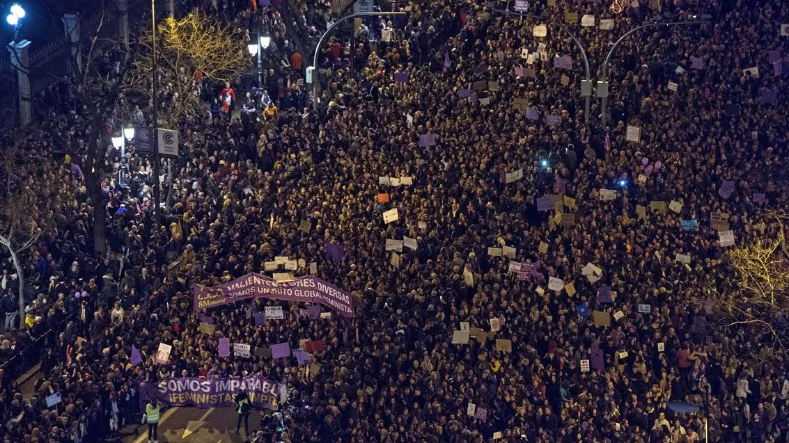 Huelga feminista 8M en Madrid