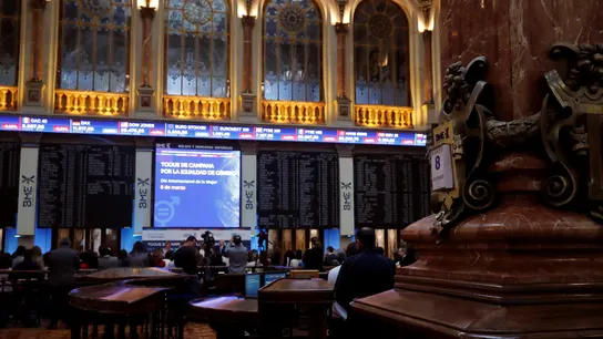 Imagen de la bolsa de Madrid Imagen de la bolsa de Madrid