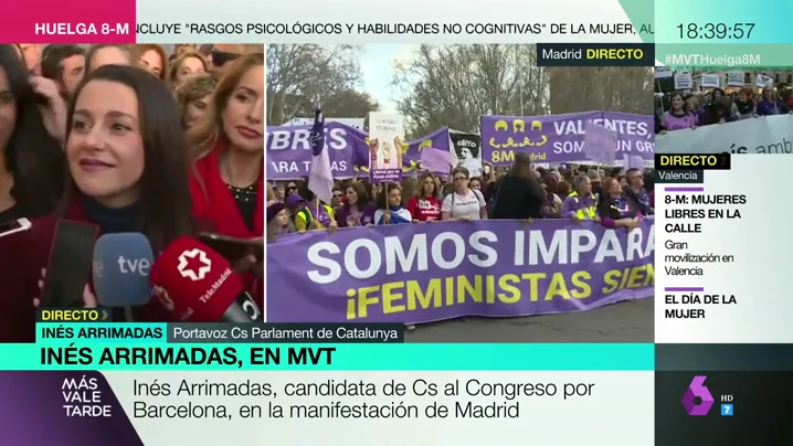 Inés Arrimadas habla con los medios Inés Arrimadas habla con los medios
