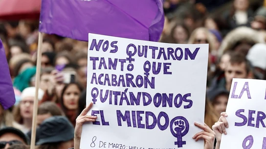 Día de la Mujer Huelga feminista en Pamplona