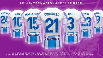 Las camisetas del Leganés para el duelo del Wanda Metropolitano