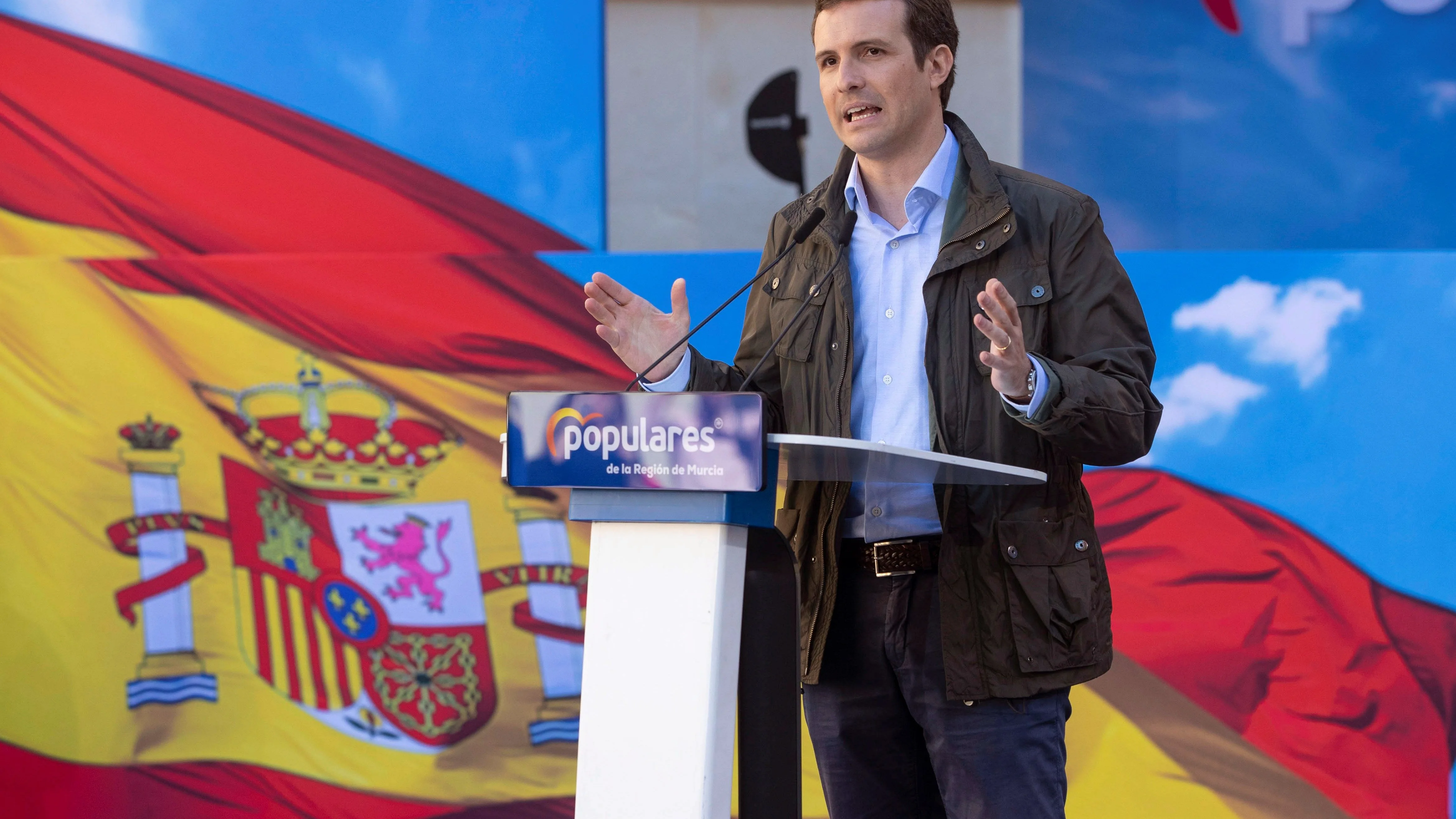 El presidente del PP Pablo Casado