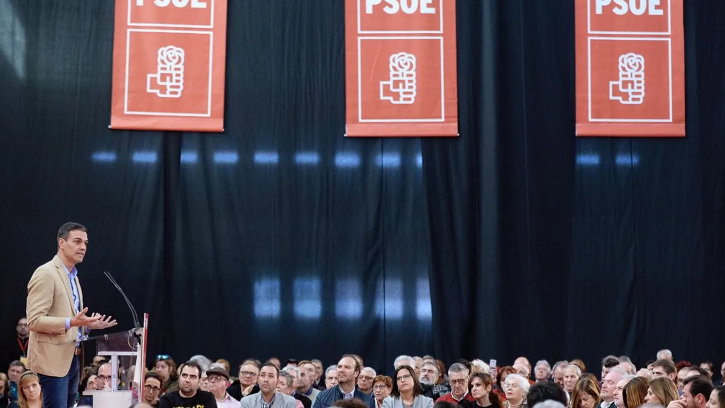 Pedro Sánchez en un acto del PSOE Pedro Sánchez en un acto del PSOE