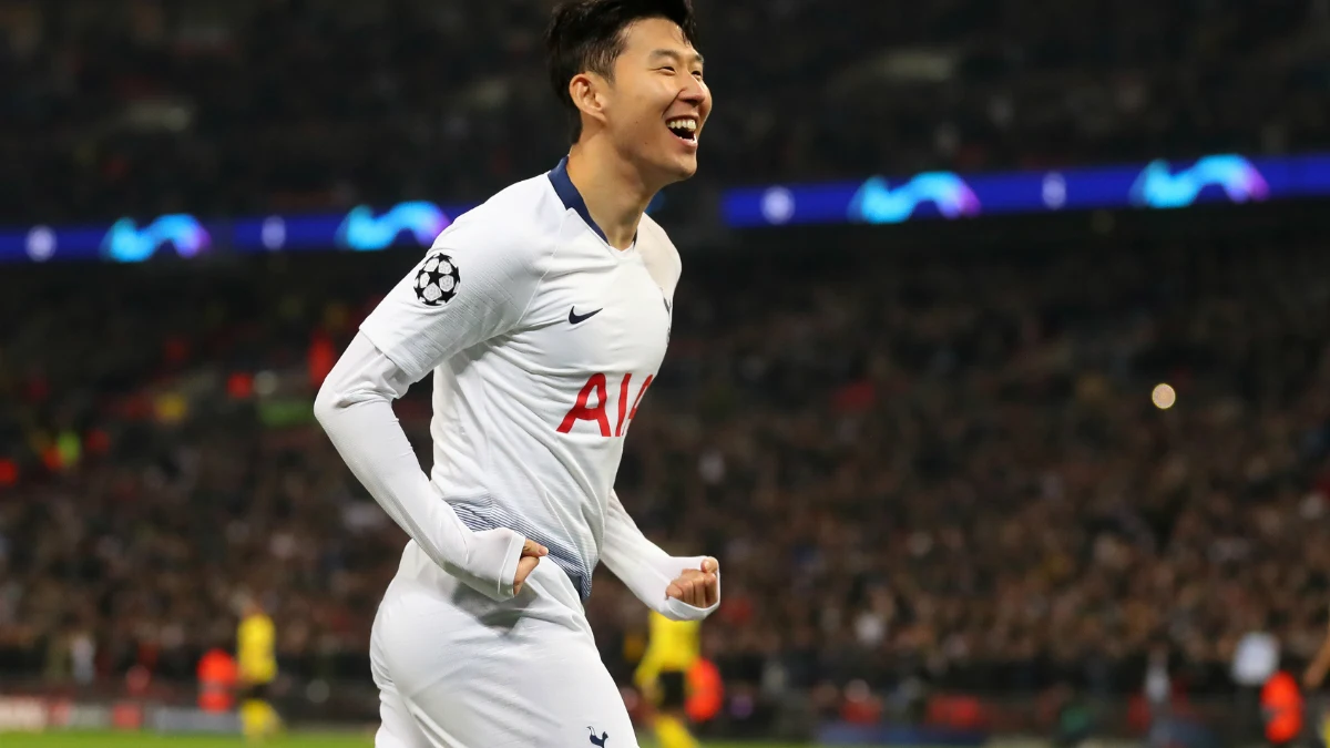 Son celebra un gol en Champions Son celebra un gol en Champions