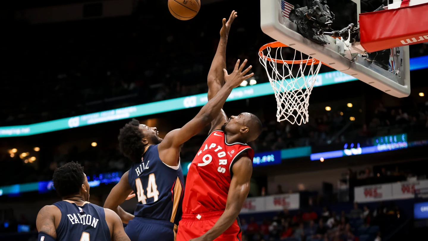 Tapón de Ibaka contra los Pelicans Tapón de Ibaka contra los Pelicans