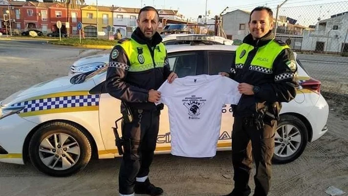 Policías sevillanos solidarios