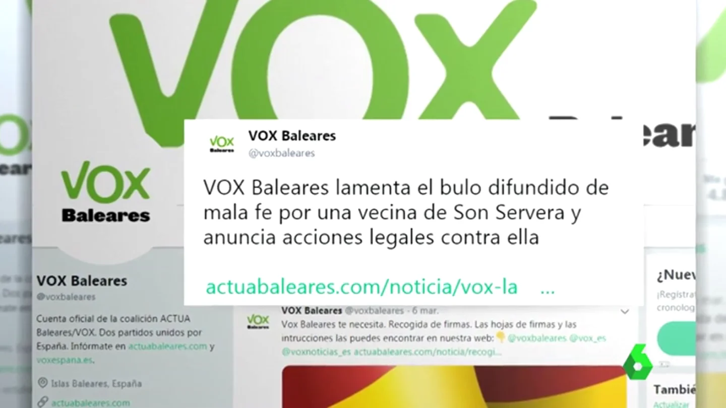Actúa denunciará a Vox por "incitar al odio" tras difundir un bulo sobre una agresión a tres chicas Actúa denunciará a Vox por "incitar al odio" tras difundir un bulo sobre una agresión a tres chicas