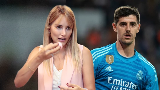 Alba Carrillo y Thibeaut Courtois Alba Carrillo y Thibeaut Courtois