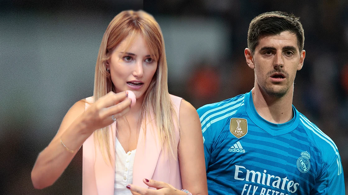 Alba Carrillo y Thibeaut Courtois