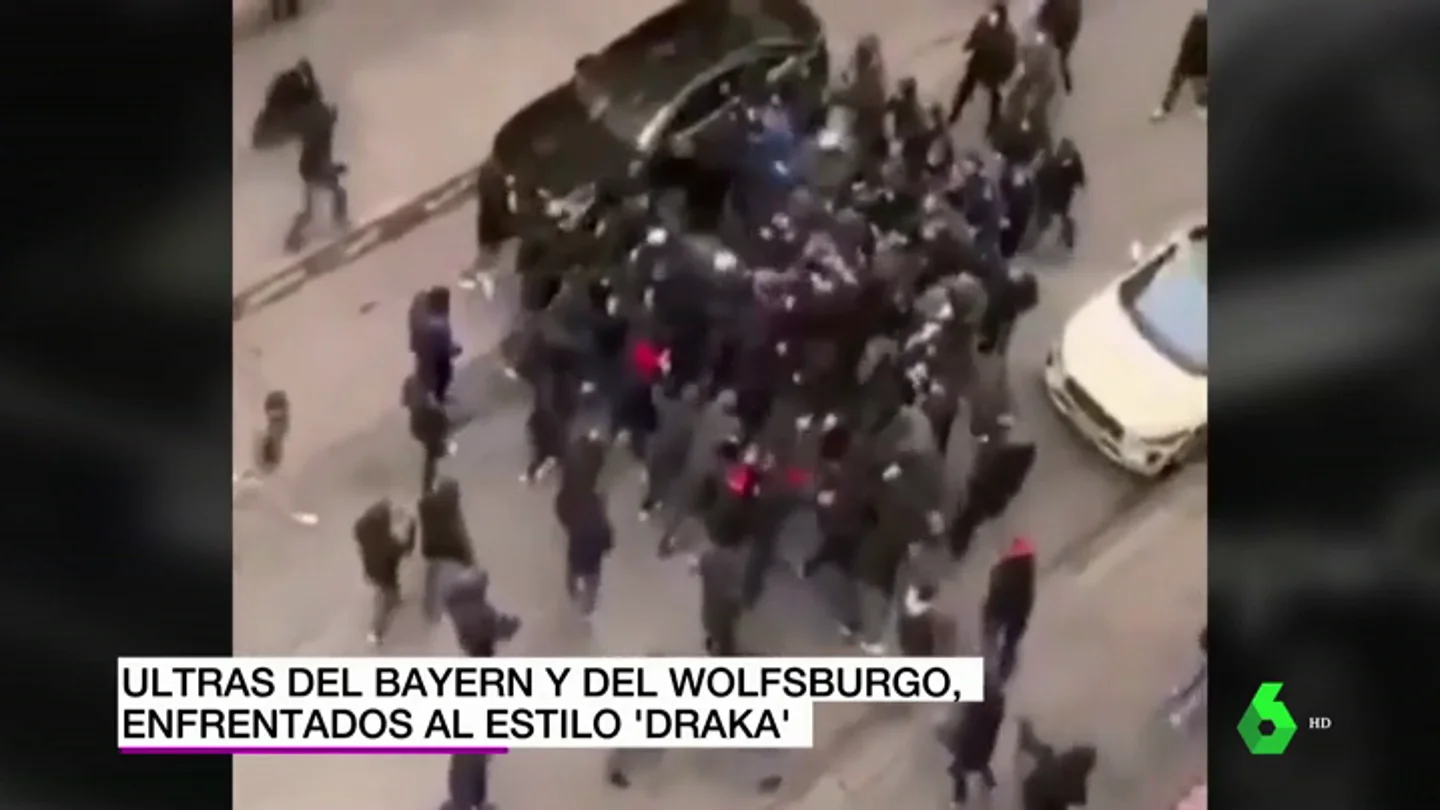 Ultras de Bayern y Wolfsburgo organizan una pelea en pleno centro de Múnich Ultras de Bayern y Wolfsburgo organizan una pelea en pleno centro de Múnich