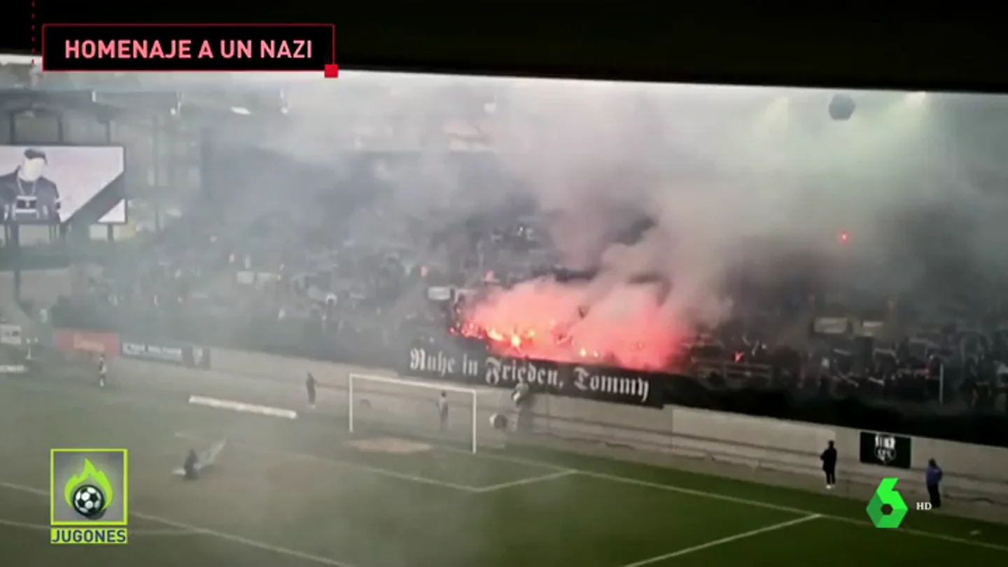 Polémica en Alemania por un homenaje a un hincha neonazi en la cuarta división Polémica en Alemania por un homenaje a un hincha neonazi en la cuarta división