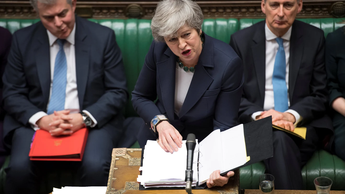 La primera ministra británica, Theresa May, en el Parlamento de Reino Unido. La primera ministra británica, Theresa May, en el Parlamento de Reino Unido.