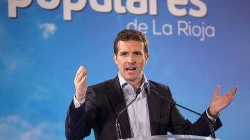 El presidente del PP, Pablo Casado