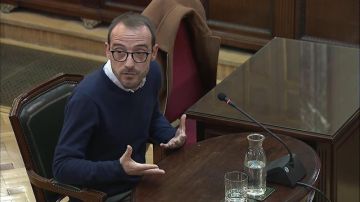 Jaume Mestre, responsable de Difusión Institucional de la Generalitat, durante el juicio del 'procés'