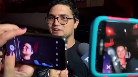 El periodista hispanovenezolano Luis Carlos Díaz, entre aplausos tras ser liberado El periodista hispanovenezolano Luis Carlos Díaz, entre aplausos tras ser liberado