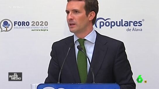 #V&iacute;deosManipulados: El enfado de Casado al hablar del "poder": "Vengo aqu&iacute; a achicharrarme por Espa&ntilde;a"