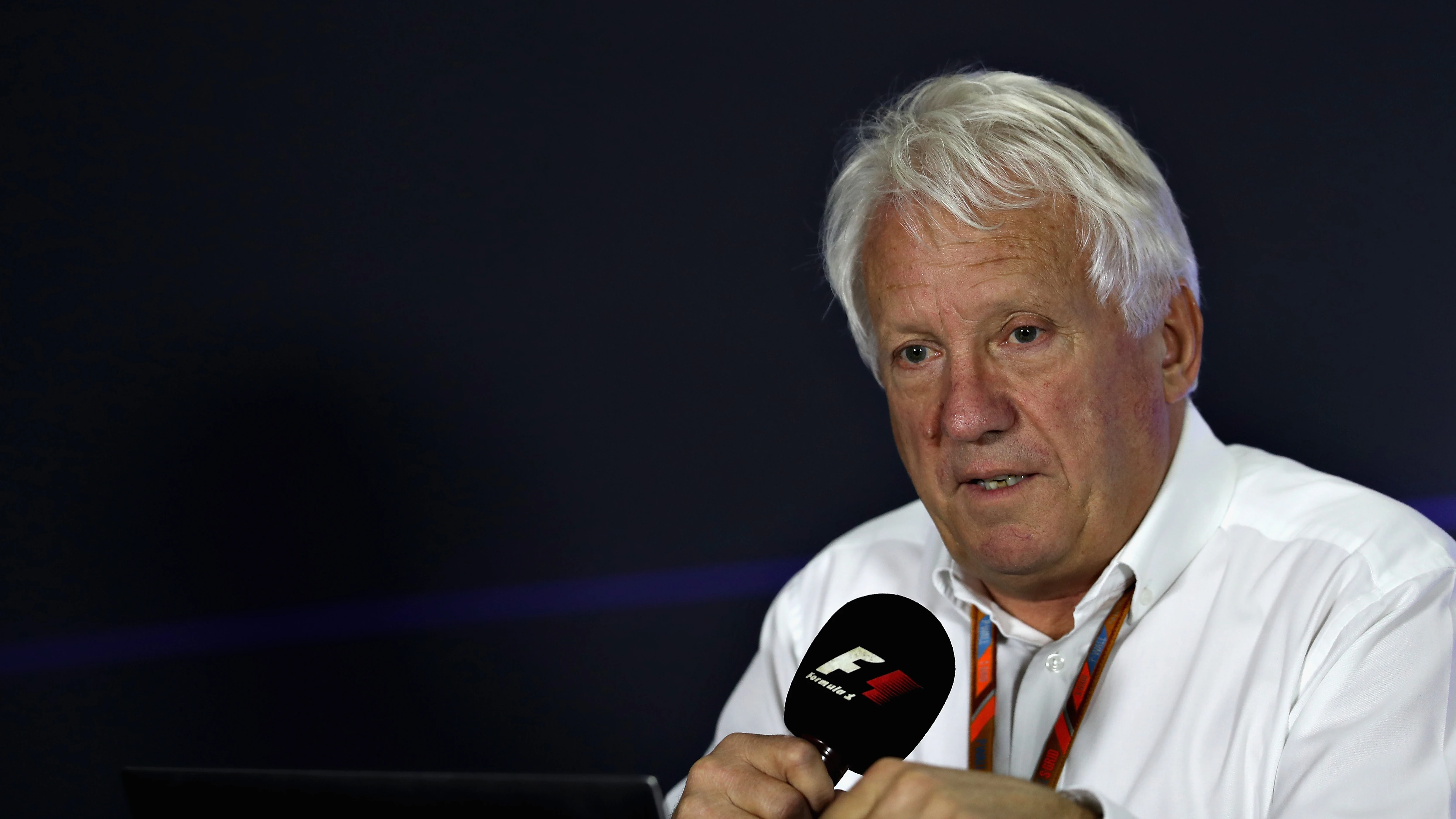 Charlie Whiting, en una rueda de prensa en México