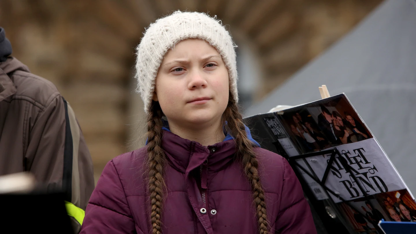 Greta Thunberg durante una manifestación en Hamburgo. Greta Thunberg durante una manifestación en Hamburgo, Alemania.