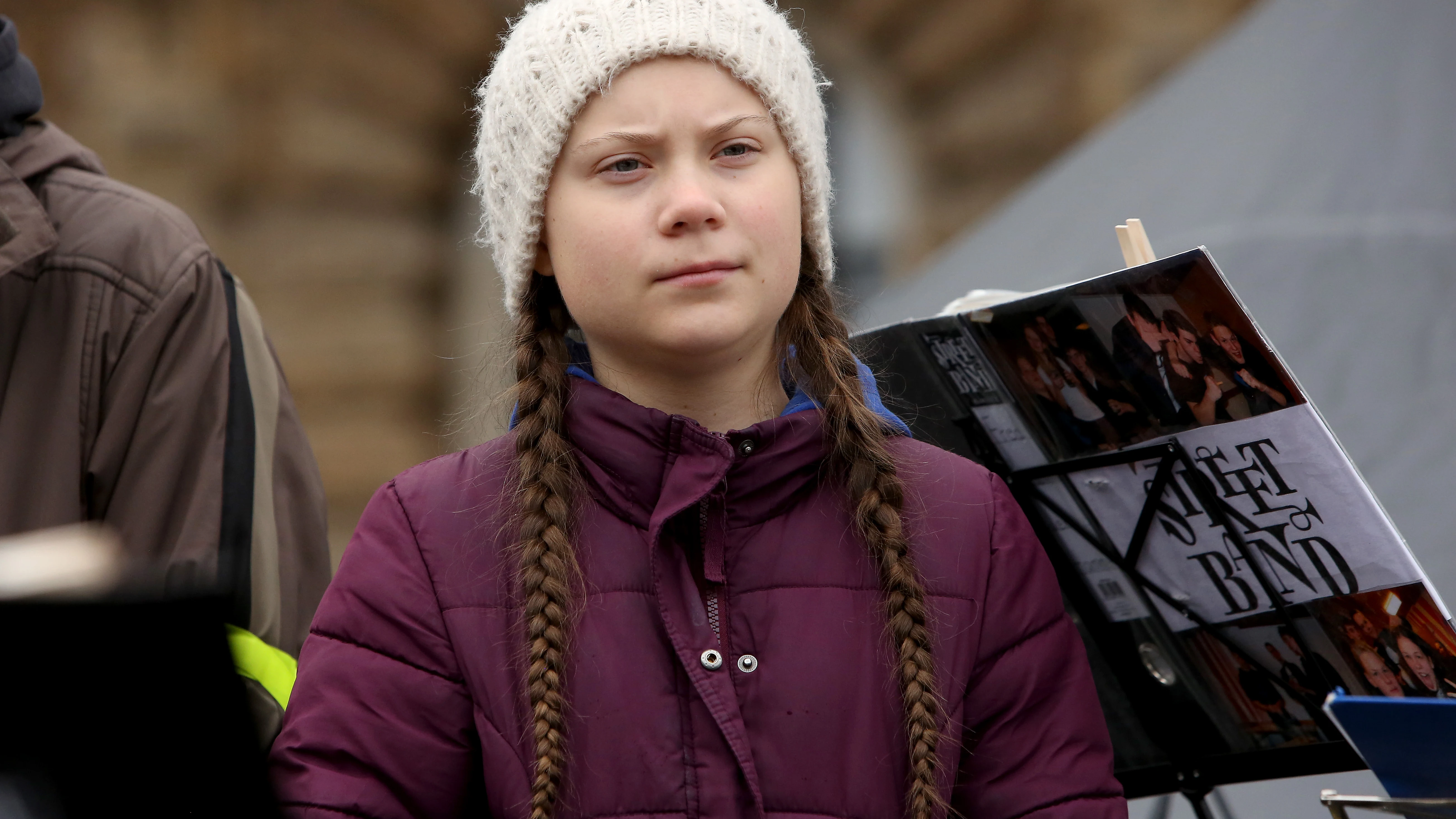 Greta Thunberg durante una manifestación en Hamburgo, Alemania.