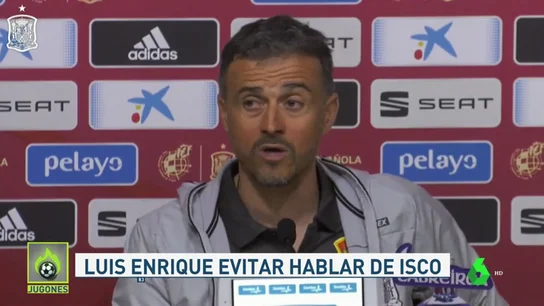 Luis Enrique: "¿Isco? No he llamado a Solari, sé cómo entrenan los futbolistas" Luis Enrique: "¿Isco? No he llamado a Solari, sé cómo entrenan los futbolistas"