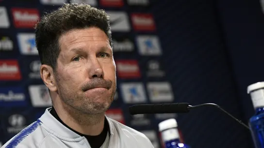 Diego Simeone en rueda de prensa Diego Simeone en rueda de prensa