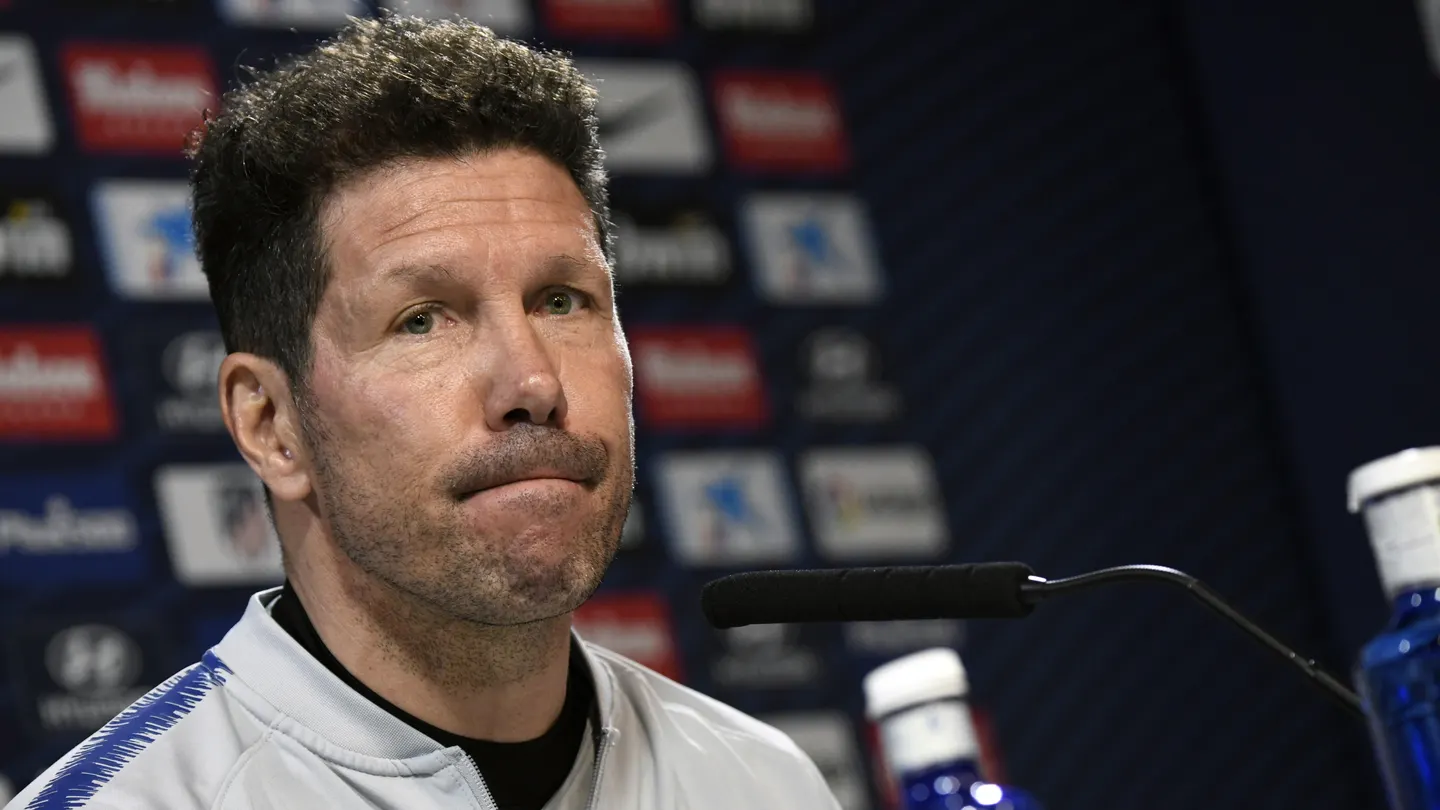 Diego Simeone en rueda de prensa Diego Simeone en rueda de prensa