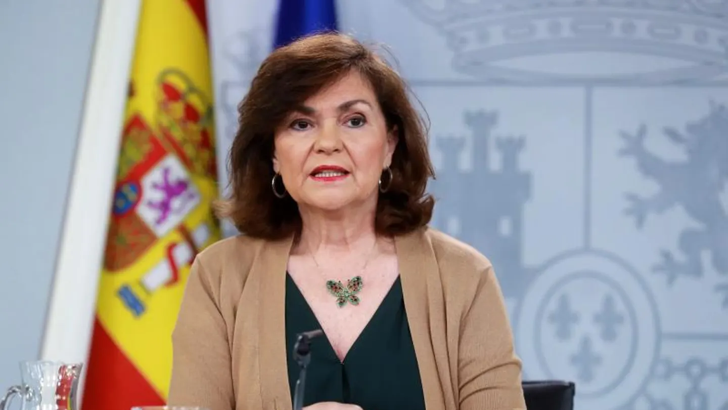 La vicepresidenta del Gobierno, Carmen Calvo La vicepresidenta del Gobierno, Carmen Calvo