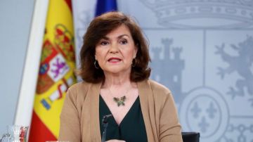 La vicepresidenta del Gobierno, Carmen Calvo