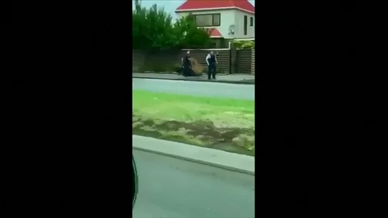 Así ha sido el momento de la detención de uno de los autores de la matanza en Nueva Zelanda Así ha sido el momento de la detención de uno de los autores de la matanza en Nueva Zelanda