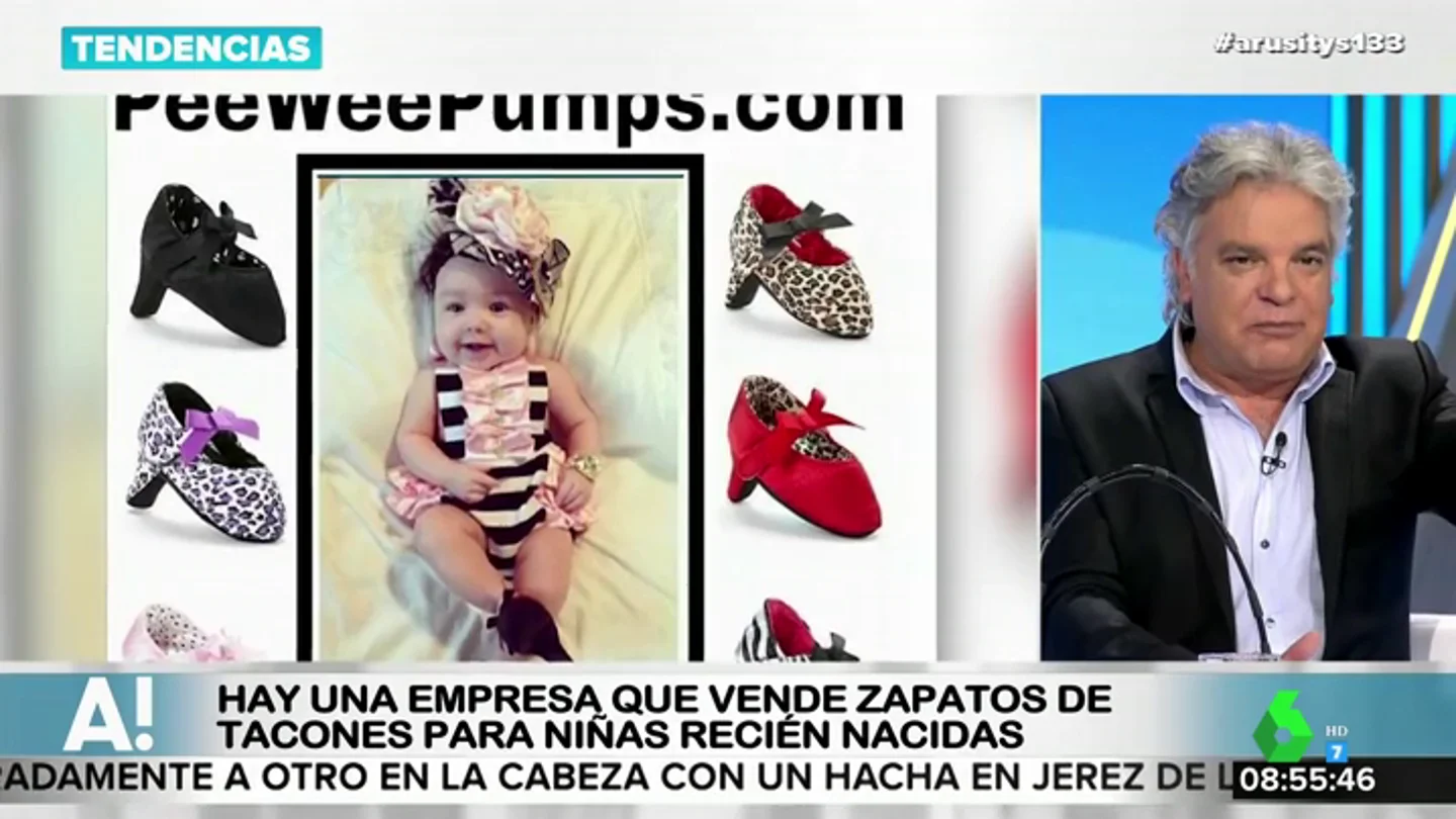 Polémica por una empresa que vende zapatos de tacón para niñas recién nacidas Polémica por una empresa que vende zapatos de tacón para niñas recién nacidas