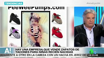 Polémica por una empresa que vende zapatos de tacón para niñas recién nacidas