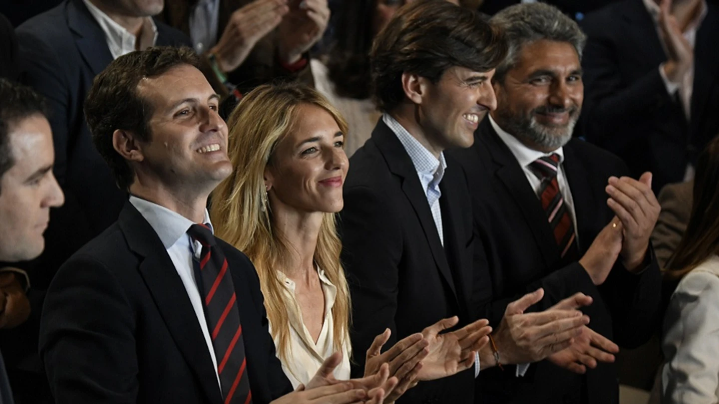 Pablo Casado junto a Cayetana Álvarez de Toledo, Pablo Montesinos y Juan José Cortés Pablo Casado junto a Cayetana Álvarez de Toledo, Pablo Montesinos y Juan José Cortés