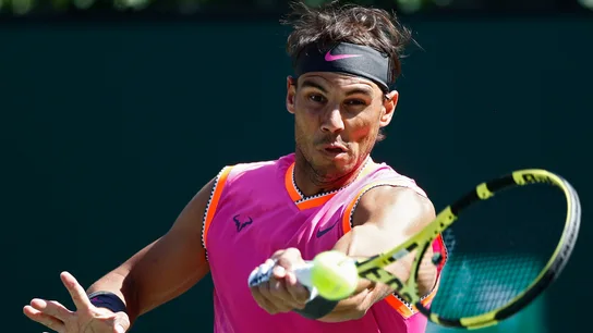 Rafa Nadal, en acción ante Khachanov Rafa Nadal, en acción ante Khachanov