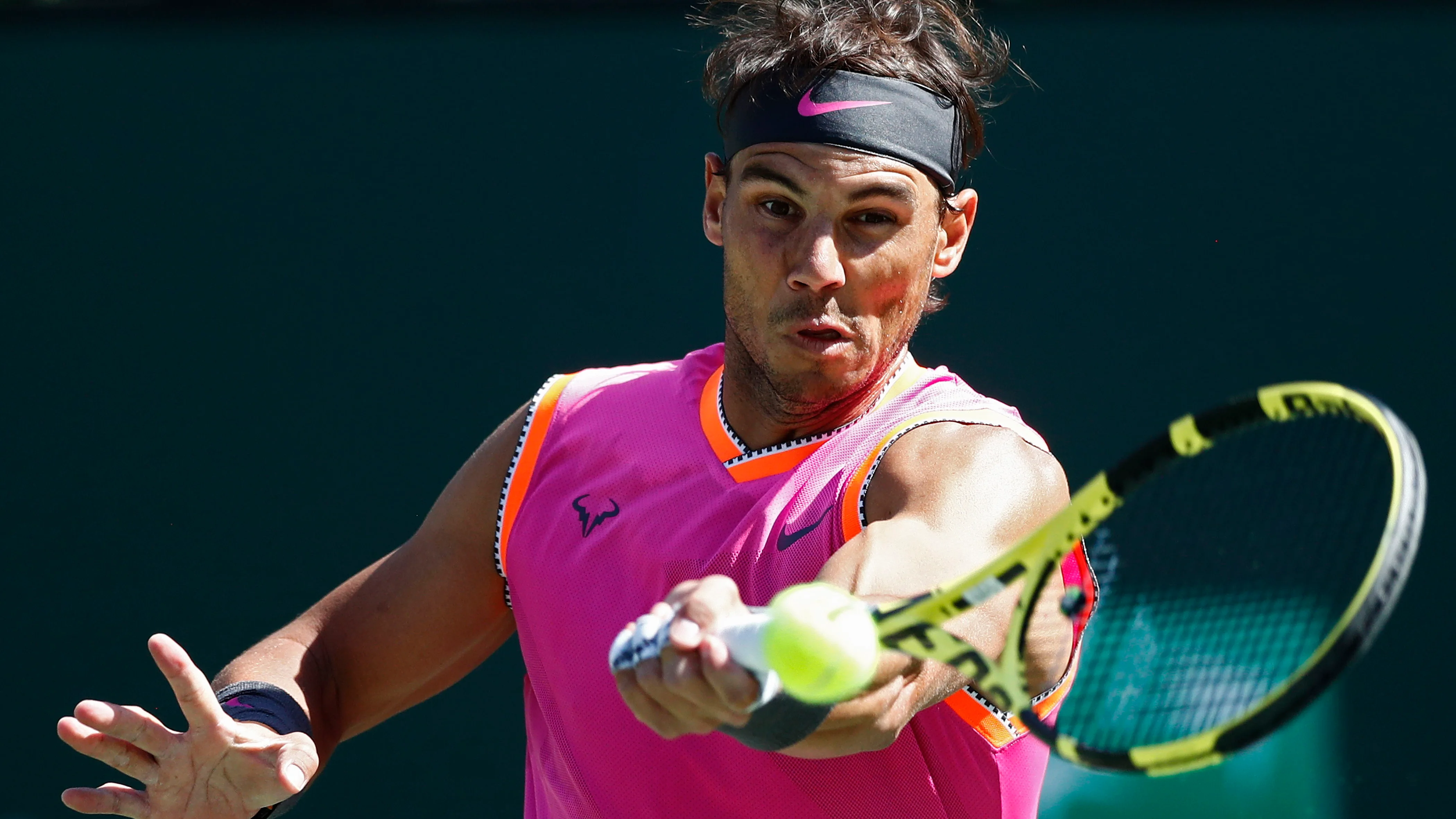 Rafa Nadal, en acción ante Khachanov Rafa Nadal, en acción ante Khachanov