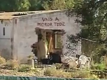 Imagen de la parcela donde vivía la familia de los niños asesinados en Godella Imagen de la parcela donde vivía la familia de los niños asesinados en Godella