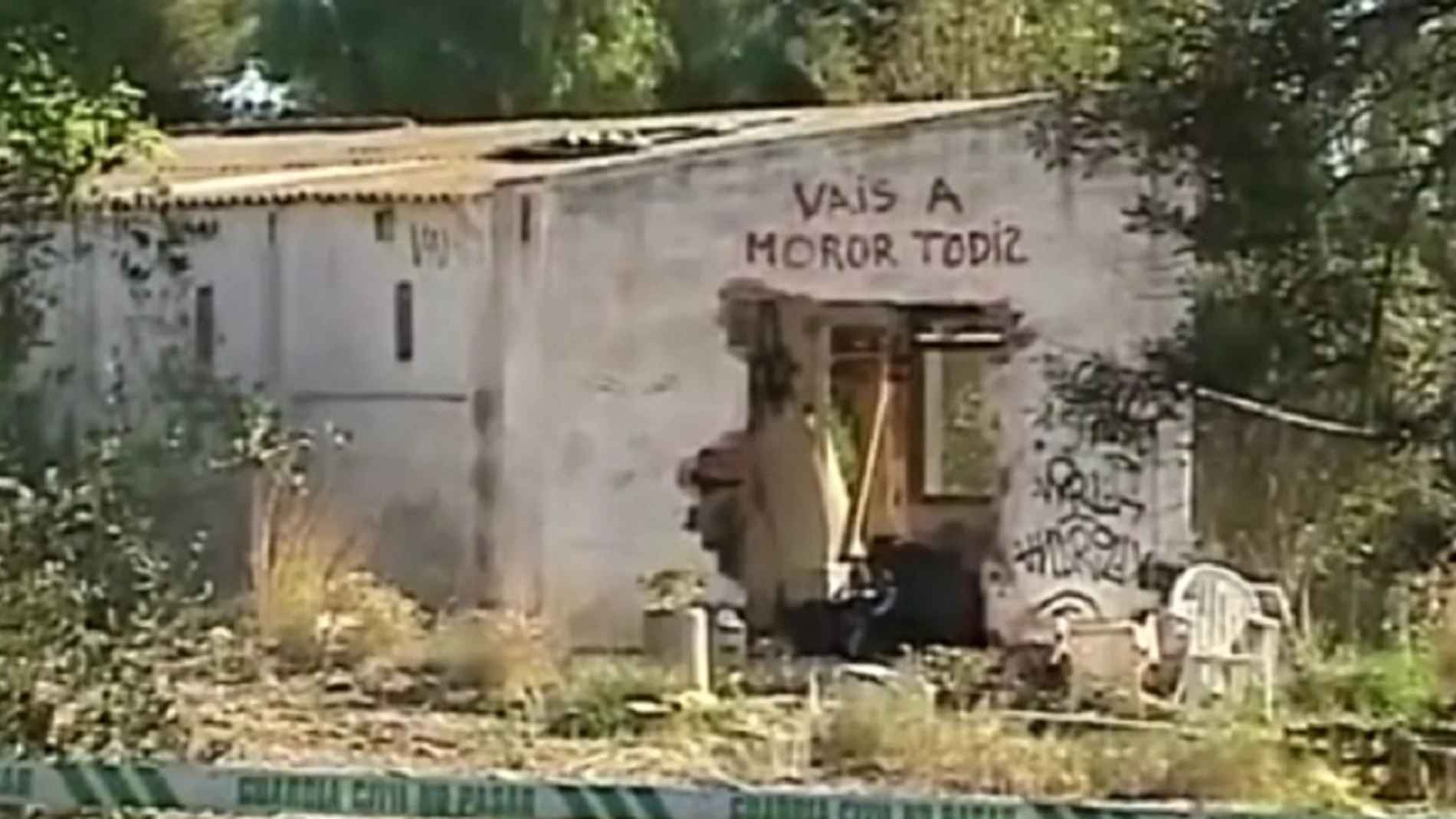 Imagen de la parcela donde vivía la familia de los niños asesinados en Godella