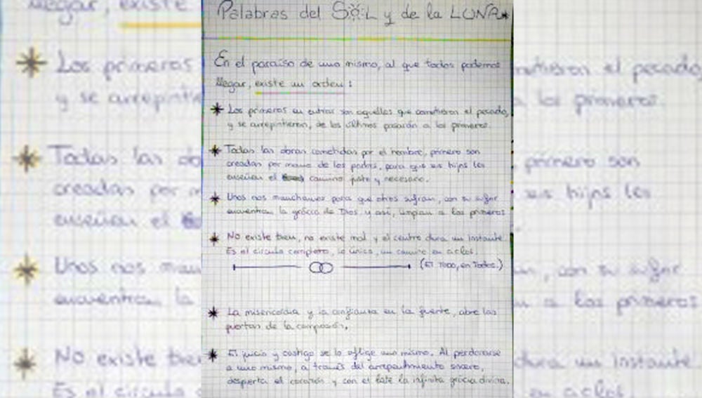 La carta realizada por María Gombau, madre de los menores asesinados