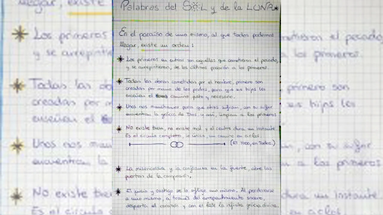 La carta realizada por María Gombau, madre de los menores asesinados