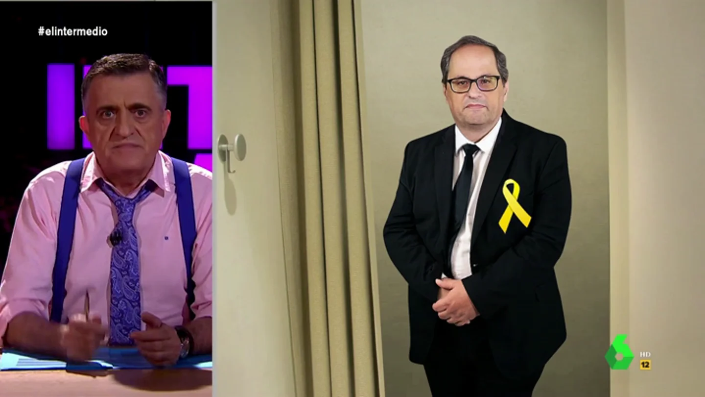 Wyoming da ideas a Torra para "burlar la ley" con los lazos: no ofende ni a los que no son independentistas ni a veganos Wyoming da ideas a Torra para "burlar la ley" con los lazos: no ofende ni a los que no son independentistas ni a veganos