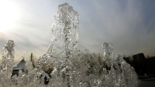 Fuente en Corea del Sur, durante la celebración del Día Mundial del Agua.