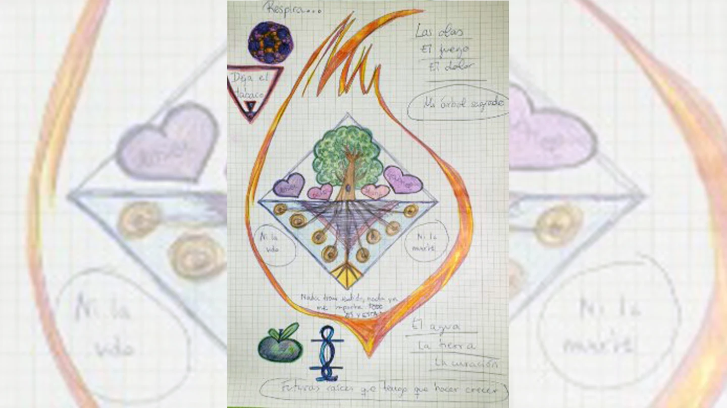 El dibujo de la acusada de matar a sus hijos El dibujo de la acusada de matar a sus hijos