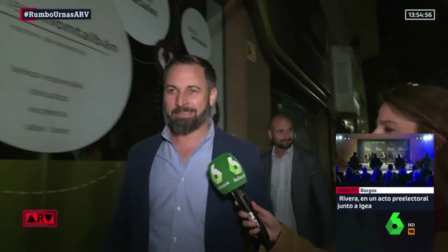 El líder de Vox Santiago Abascal El líder de Vox Santiago Abascal