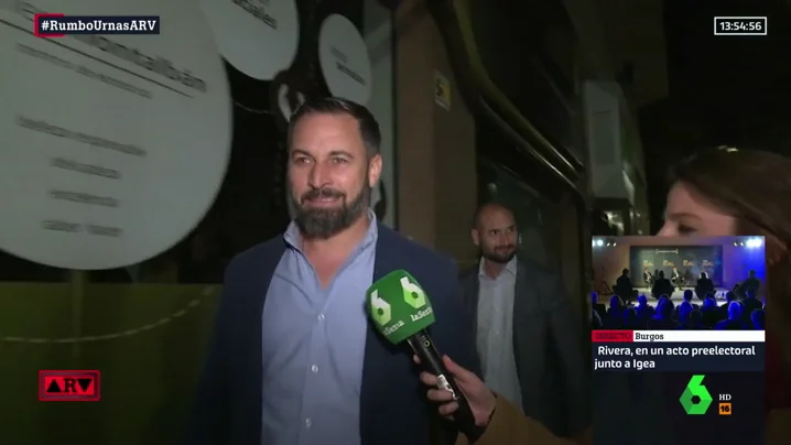 El líder de Vox Santiago Abascal