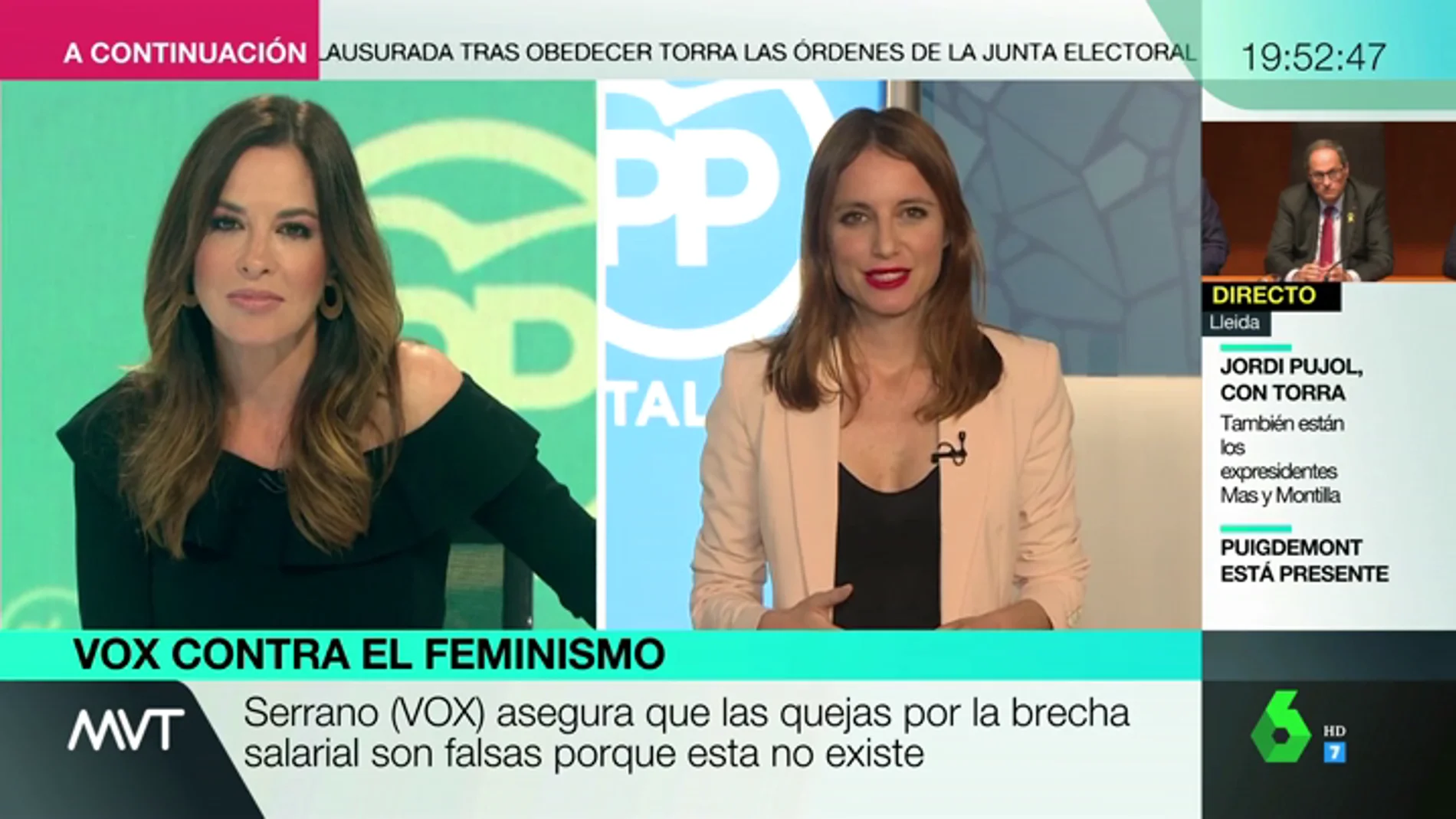 Andrea Levy: "El PSOE está utilizando las instituciones de forma electoralista y partidista"